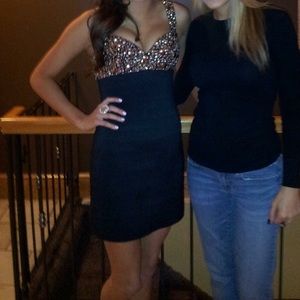 Sherri Hill bandage beaded dress